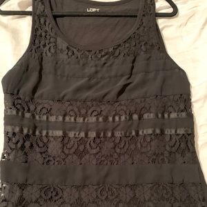 Black lace blouse NWOT